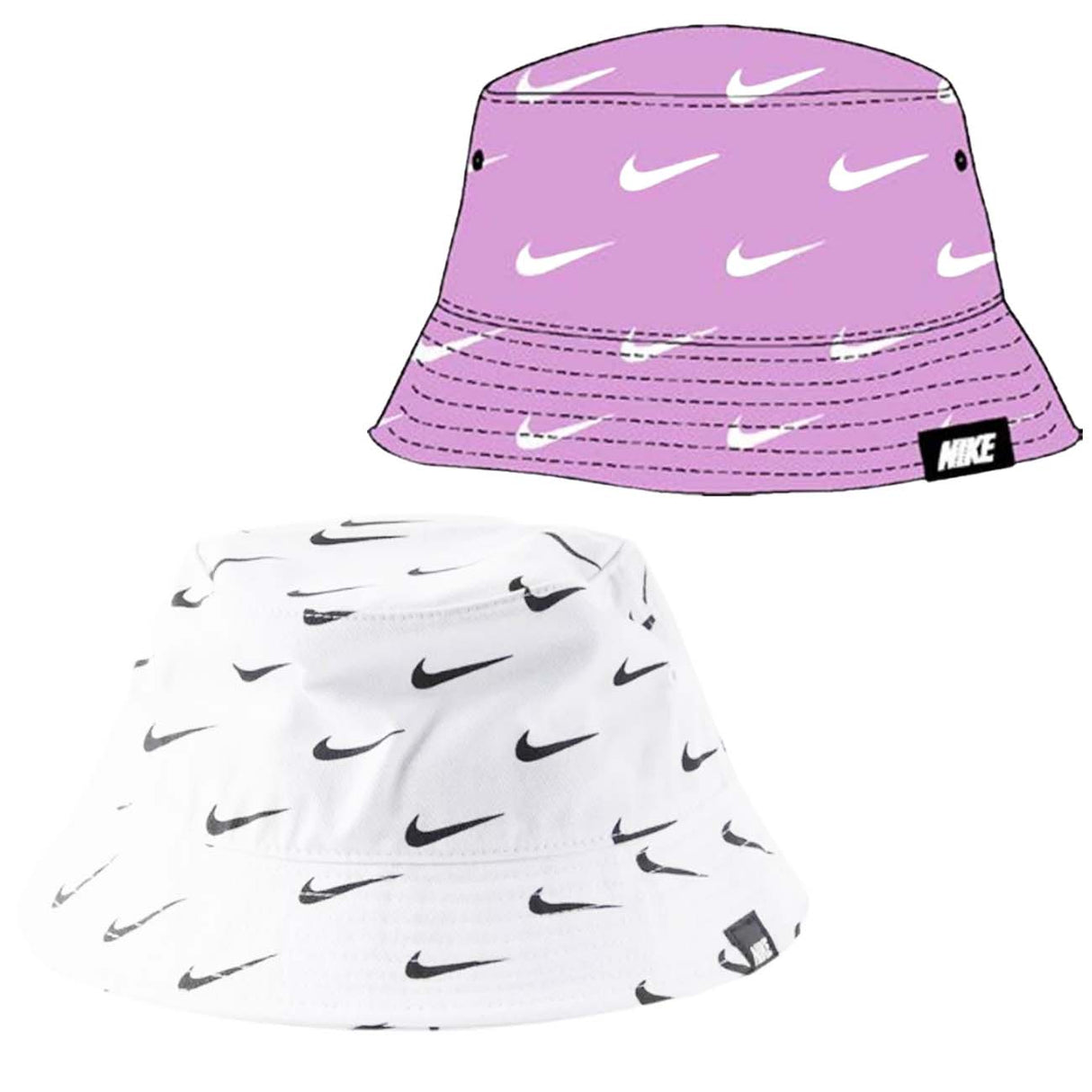 CHAPEAU DE PÊCHEUR POUR GARÇON 8A2973 COTON BLANC ROSE