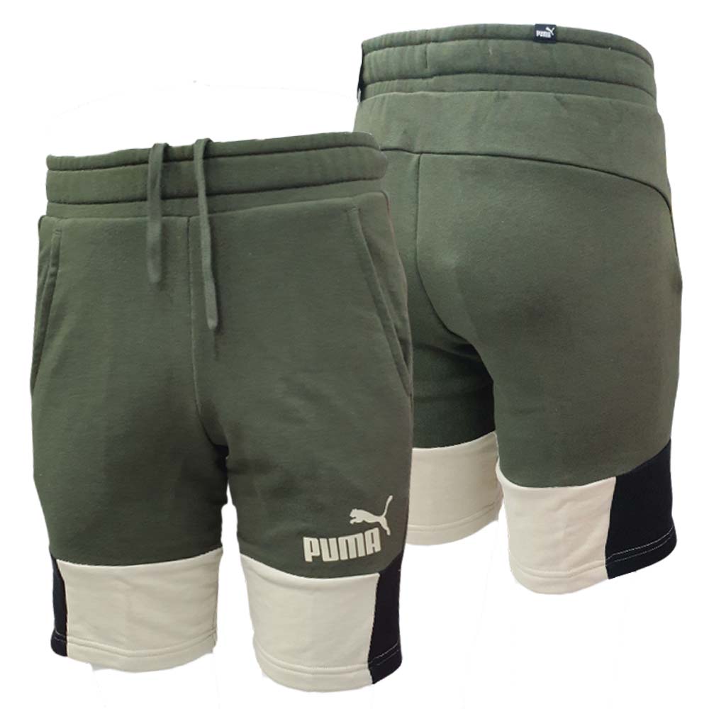 PANTALONCINO UOMO PUMA 847429 ESS+BLOCK COTONE