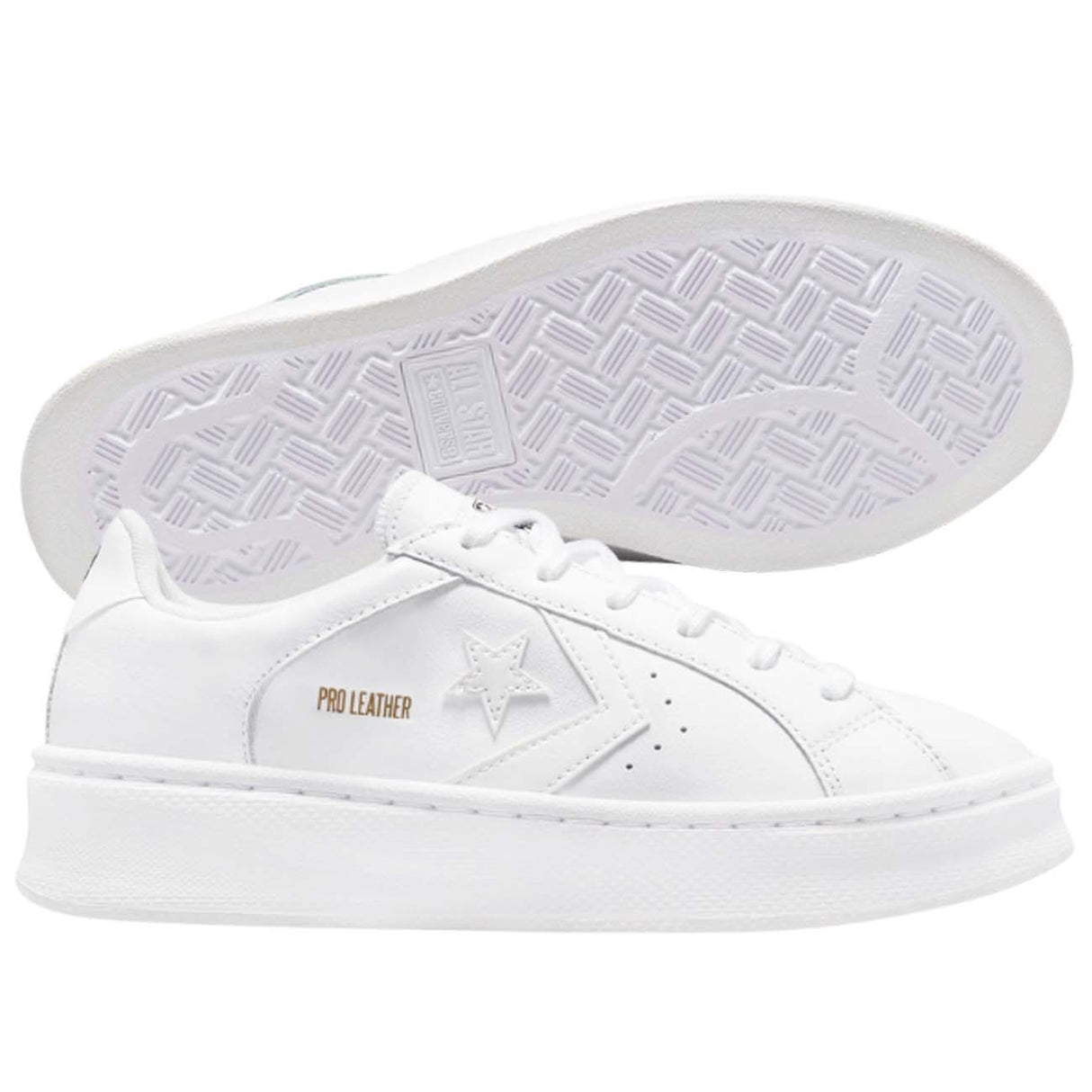 SCARPA CONVERSE 171561C PLATFORM PRO PELLE BIANCO