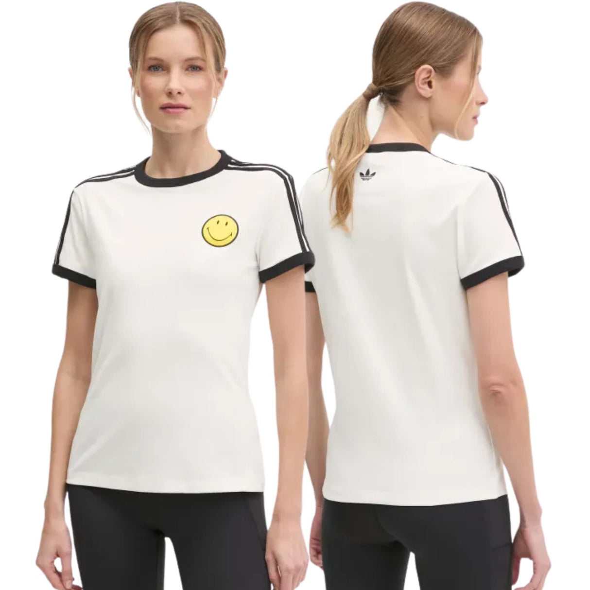 T-SHIRT DONNA ADIDAS JD3591 X SMILEY COTONE