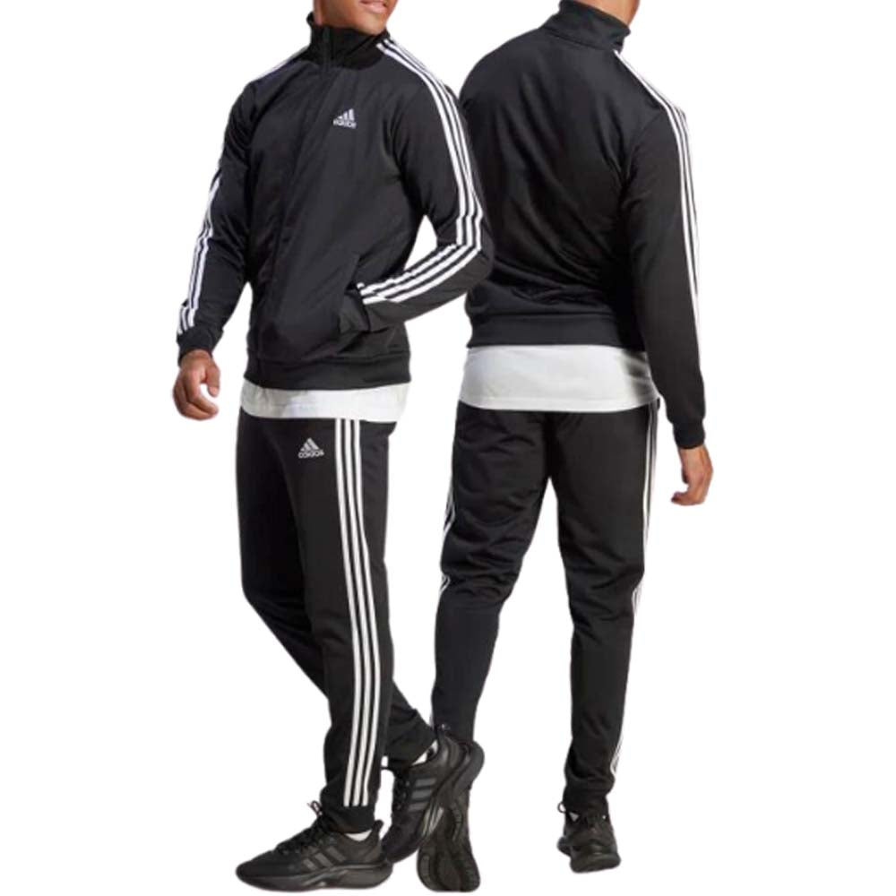 TUTA ADIDAS IC6747 3-STRIPES TRICOT ACETATO NERO