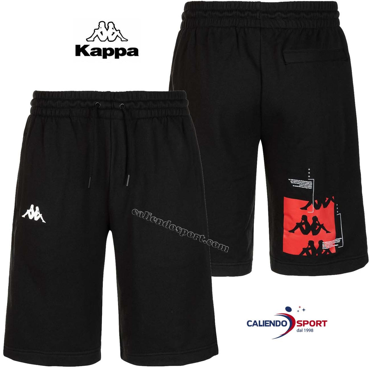 KAPPAC 3116FSW AUTHENTIC HB EKAR BLACK SHORTS