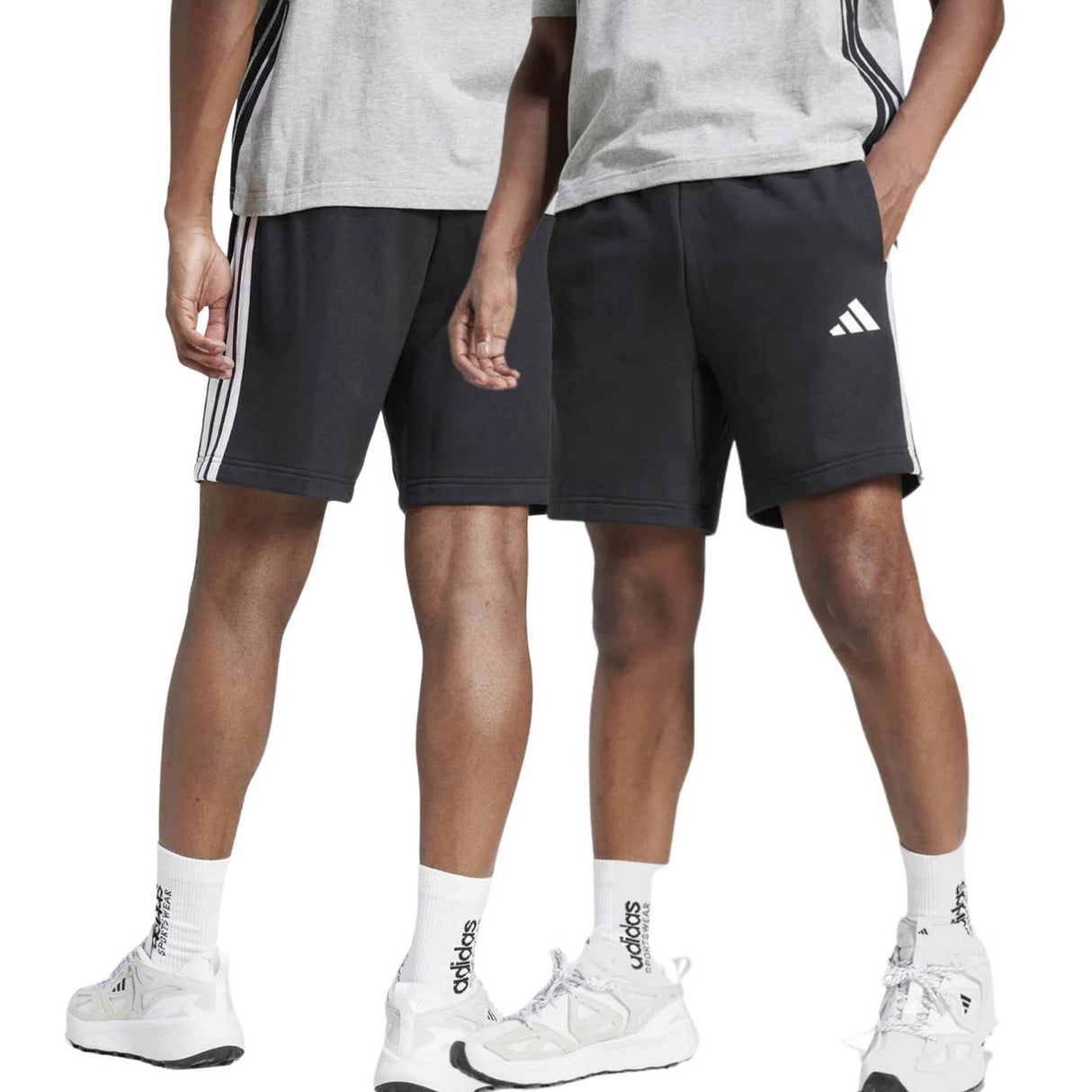 PANTALONCINO ADIDAS JE6414 ESSENTIALS COTONE NERO SPORT