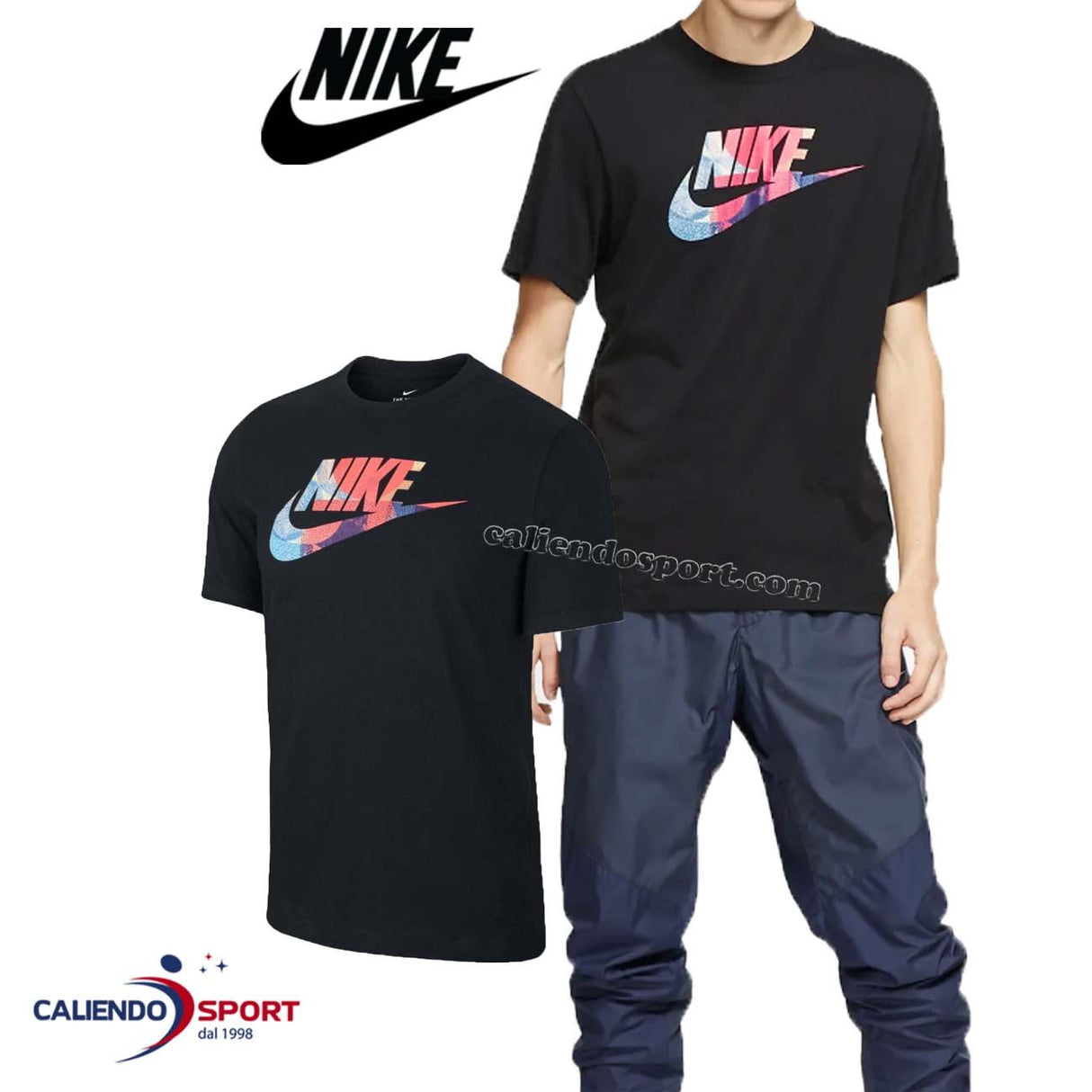 NIKE MEN'S T-SHIRT BQ0167 010 BLACK COTTON