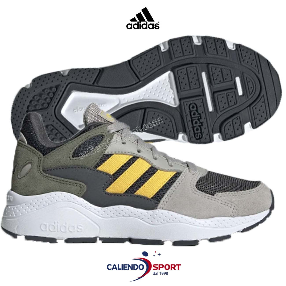 CHAUSSURES ADIDAS EG3067 CRAZYCHAOS ESSENTIALS POUR GARÇONS GRIS NOIR