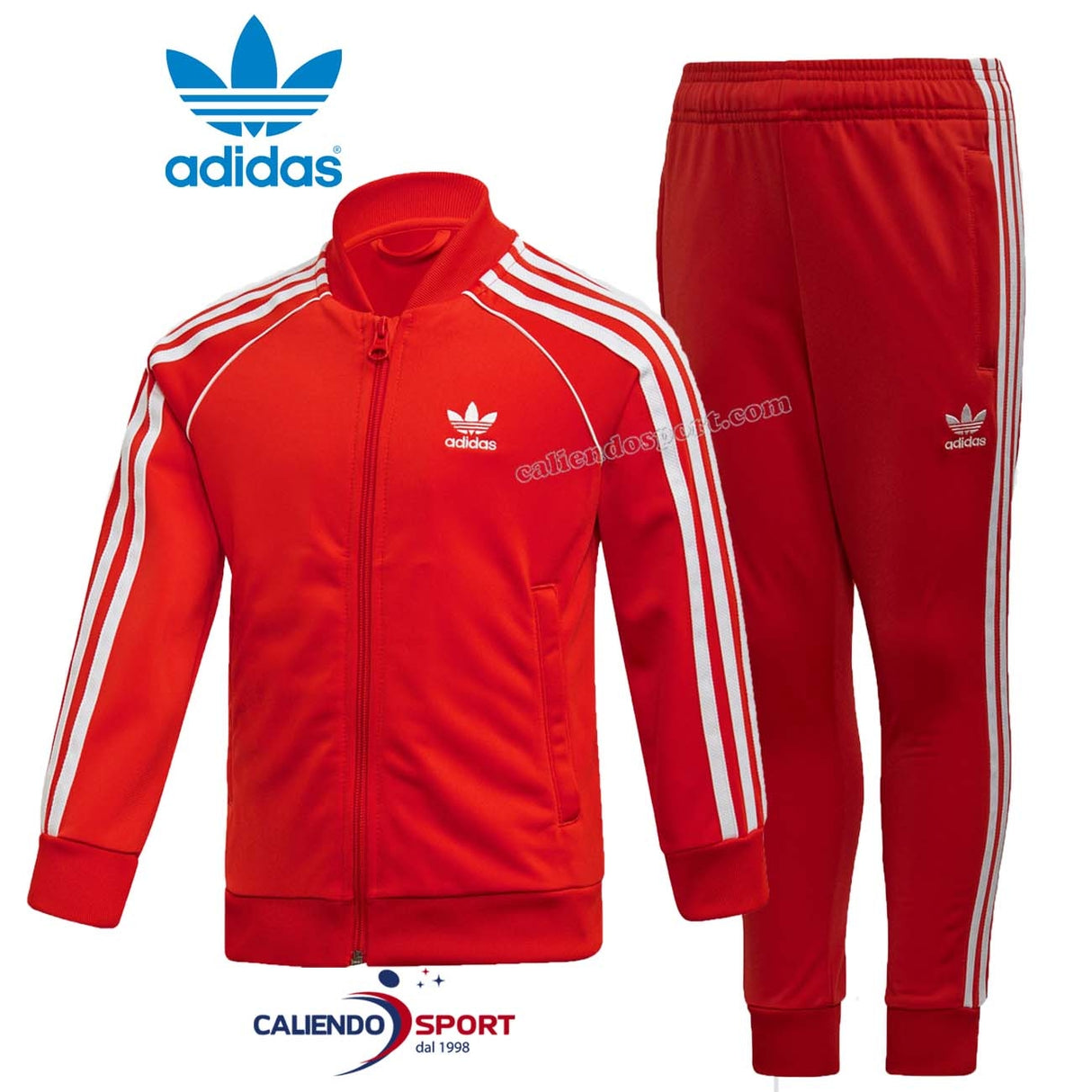 ADIDAS TRACKSUIT BOYS FM5626 TRACK SUIT SST RED ORIGINALS