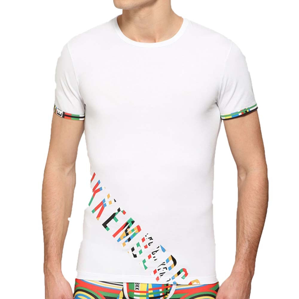 T-SHIRT EN COTON AVEC BANDE DE LOGO BIKKEMBERGS VBKT04843