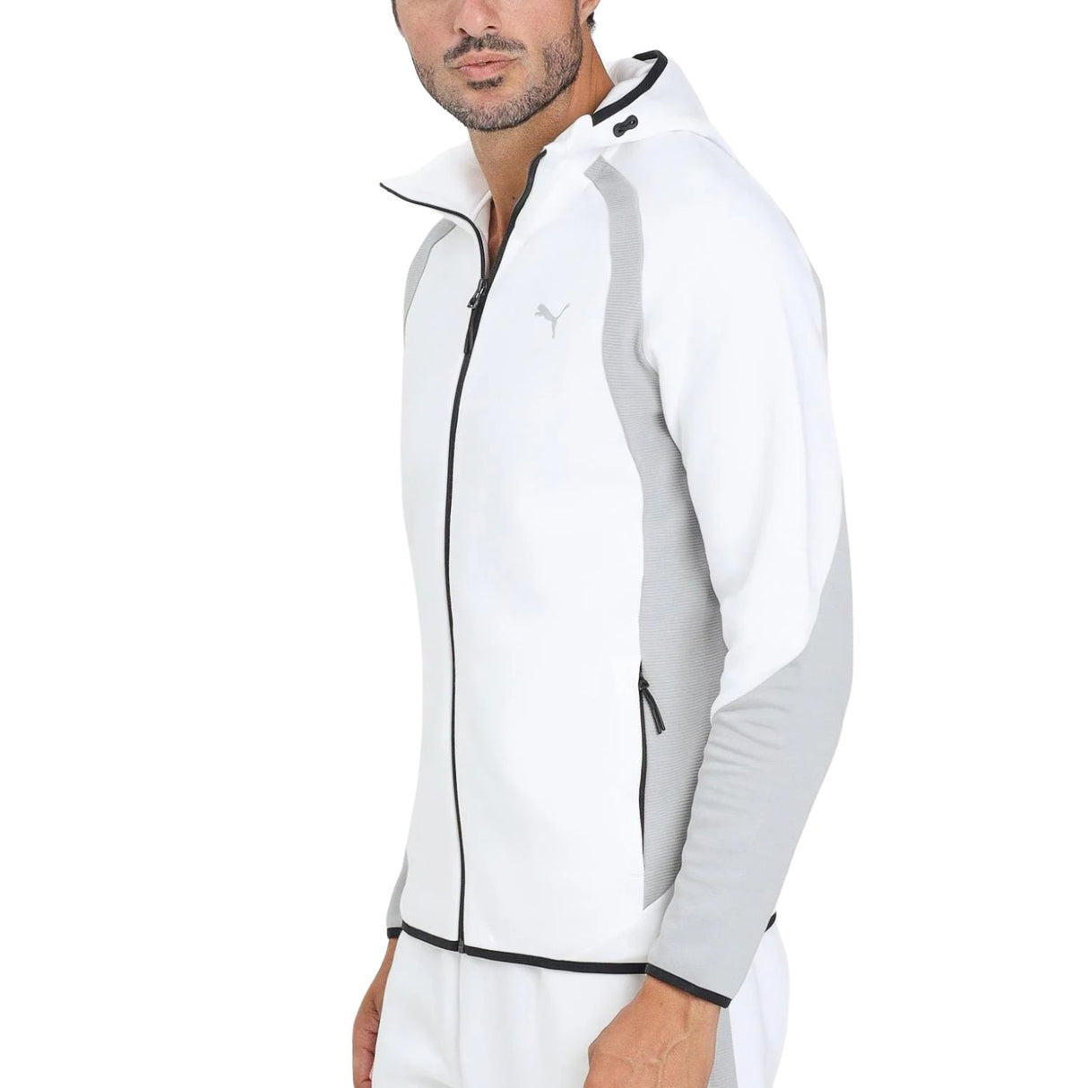 FELPA PUMA 688231 02 EVOSTRIPE BIANCO DRYCELL