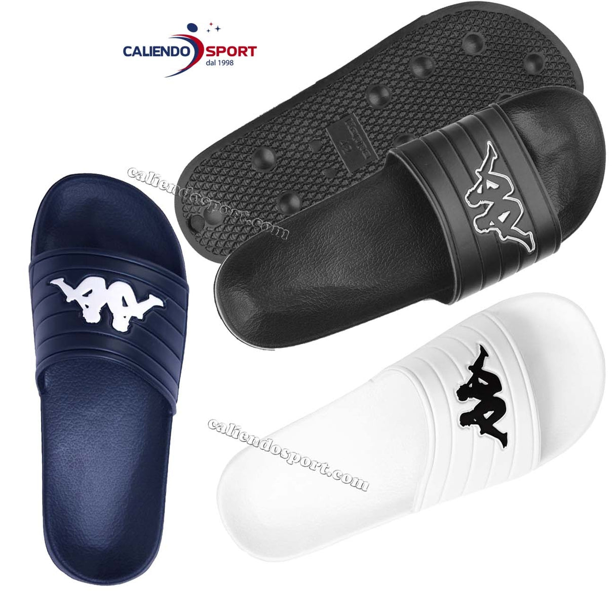 CIABATTA KAPPA 303XS50 LOGO MATESE BIANCO NERO