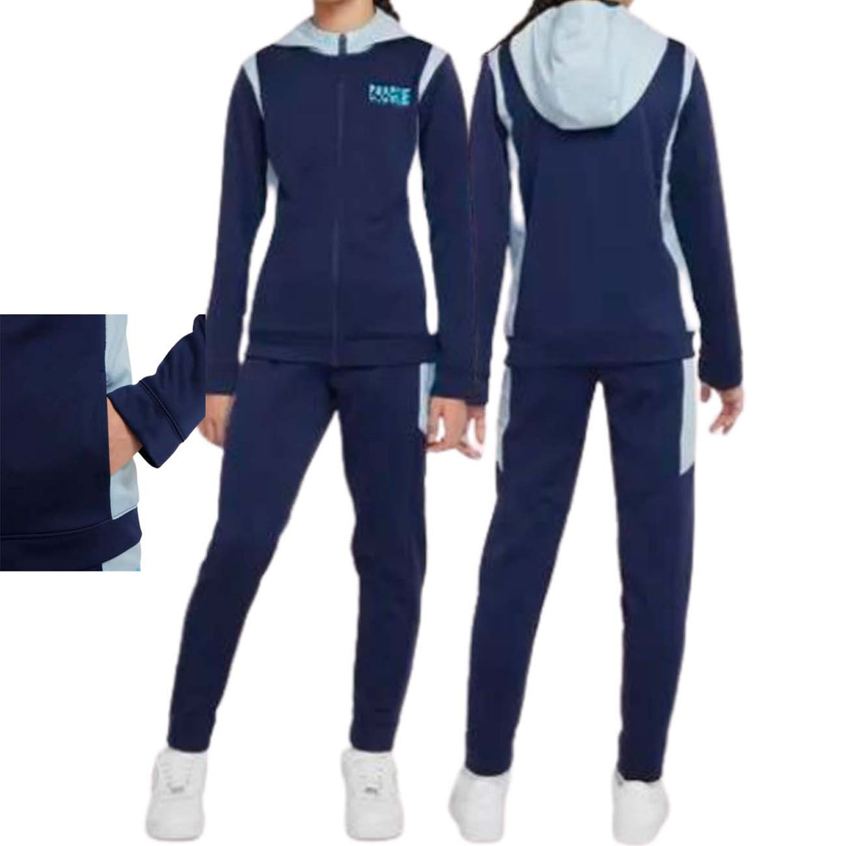 TUTA RAGAZZI NIKE DD8567 411 SPORTSWEAR ACETATO BLU