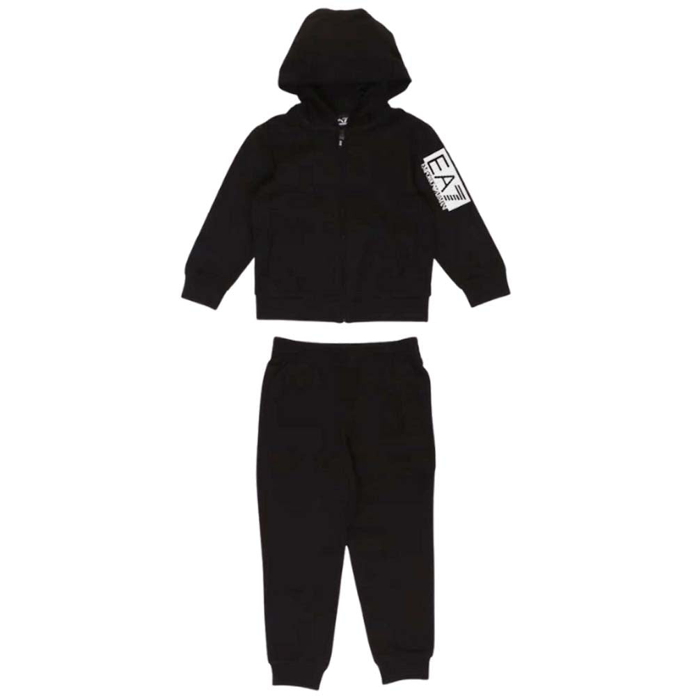ARMANI EA7 3RBV55 BJ05Z BOYS' TRACKSUIT IN BRUSHED COTTON