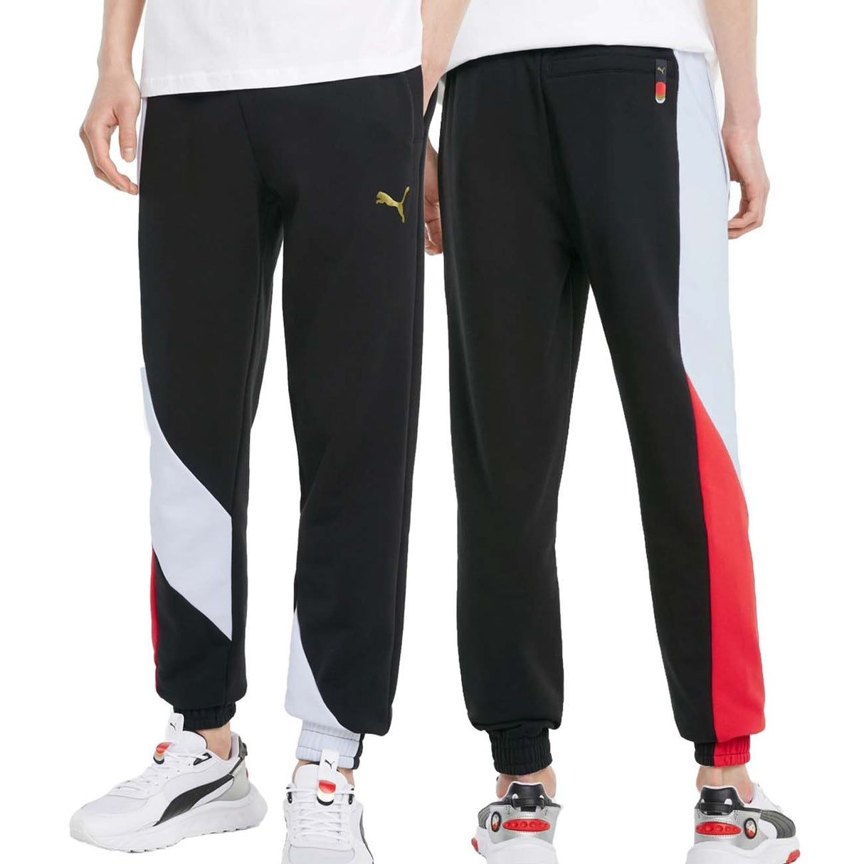 PUMA 846137 01 TRAINING BLACK BRUSHED COTTON PANTS