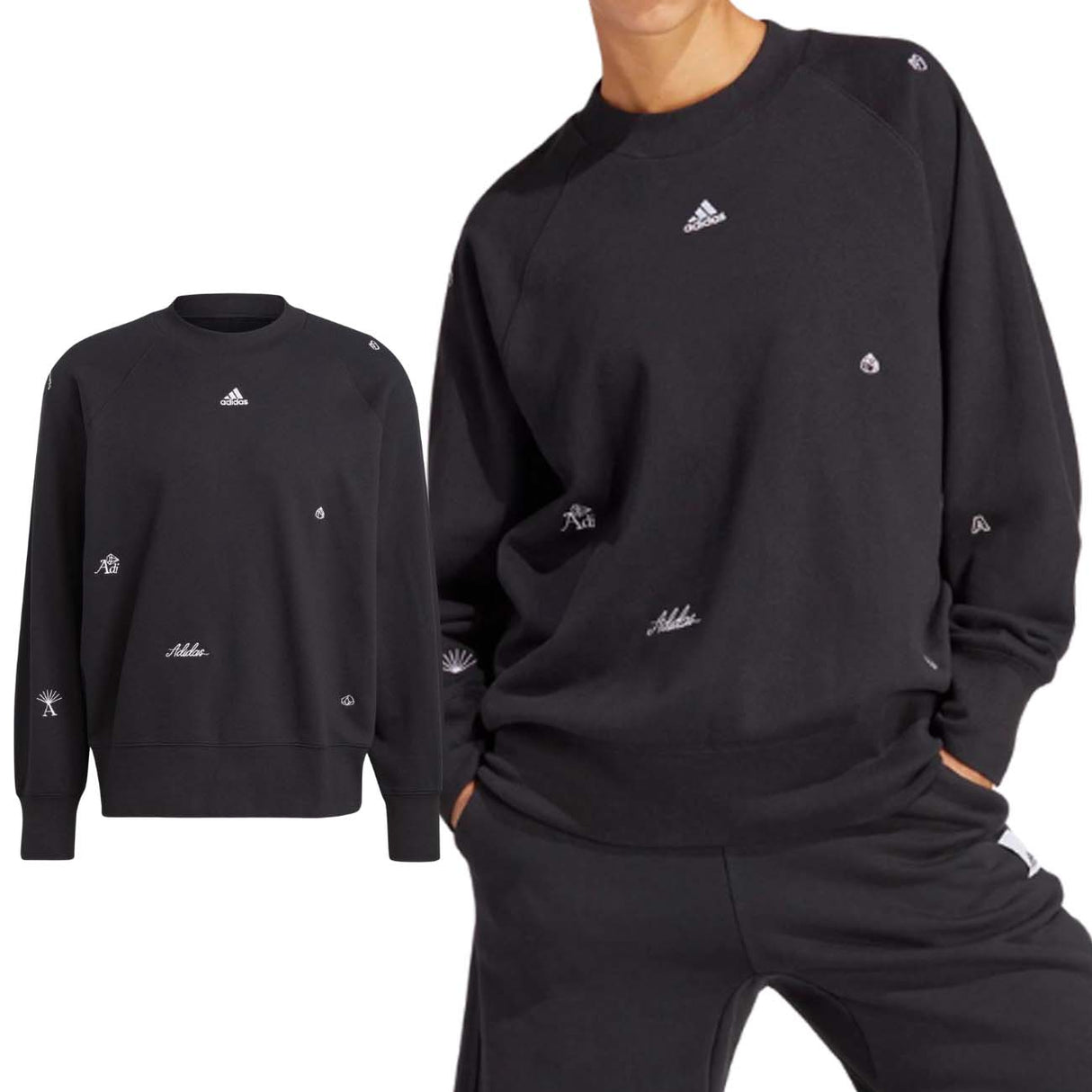 SWEAT-SHIRT EN COTON BROSSÉ ADIDAS IC0811 POUR FEMMES