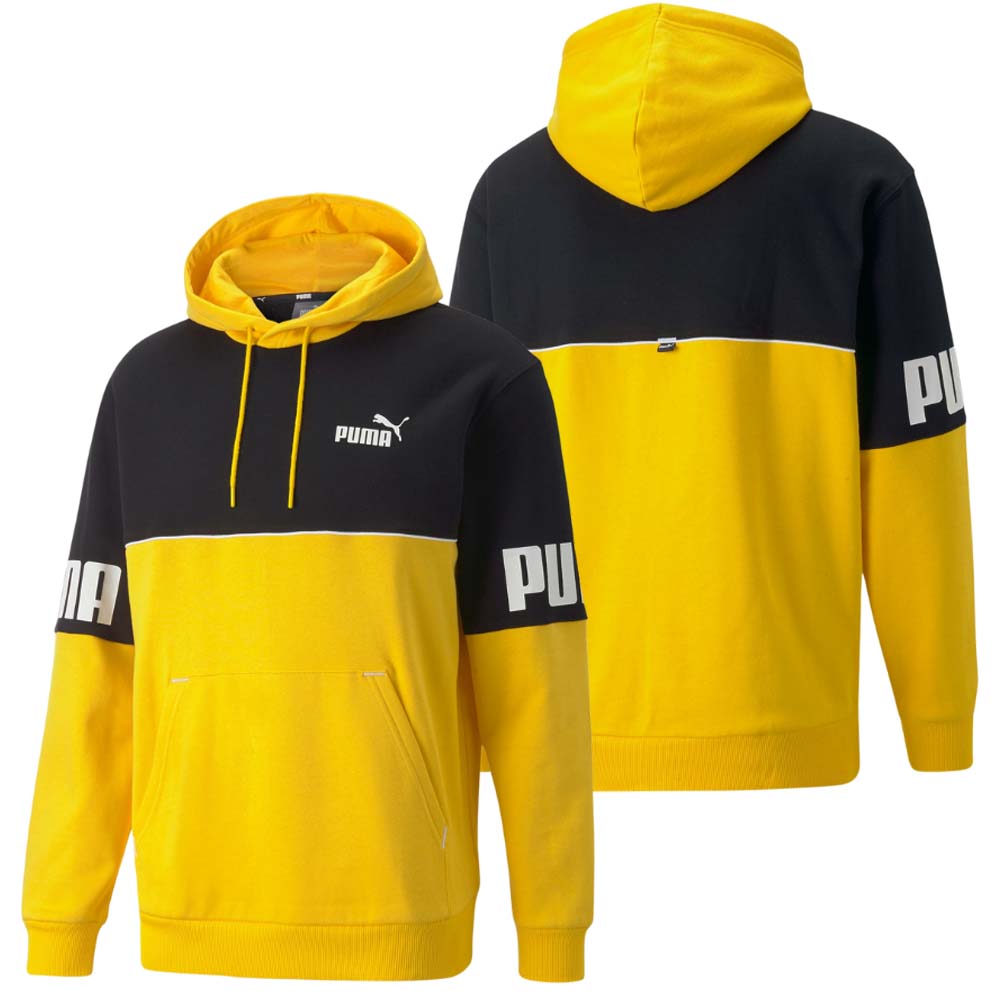 SWEAT-SHIRT EN COTON POLAIRE À BLOCS DE COULEURS PUMA 849807
