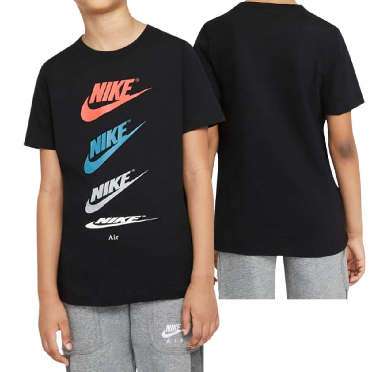 T-SHIRT SPORTSWEAR NIKE DH6527 010 NOIR POUR GARÇONS