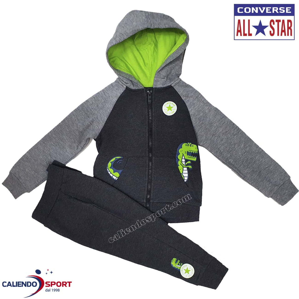 SURVÊTEMENT CONVERSE ENFANT 8CA807 K08 EN COTON POLAIRE GRIS