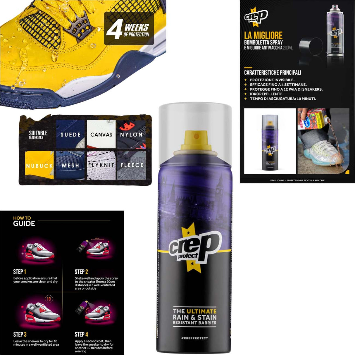 SPRAY PROTETTIVO PER SCARPE 300488 -0 CREP PROTECT 200ML CAN