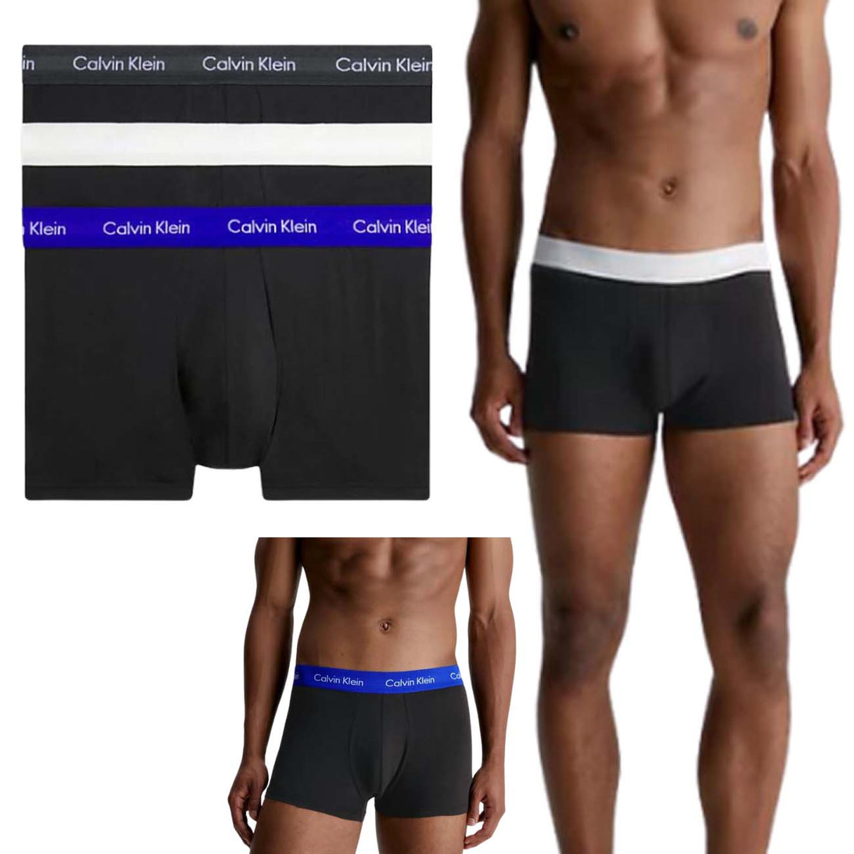 BOXER CALVIN KLEIN 0000U2664G H4X VITA BASSA 3 PEZZI