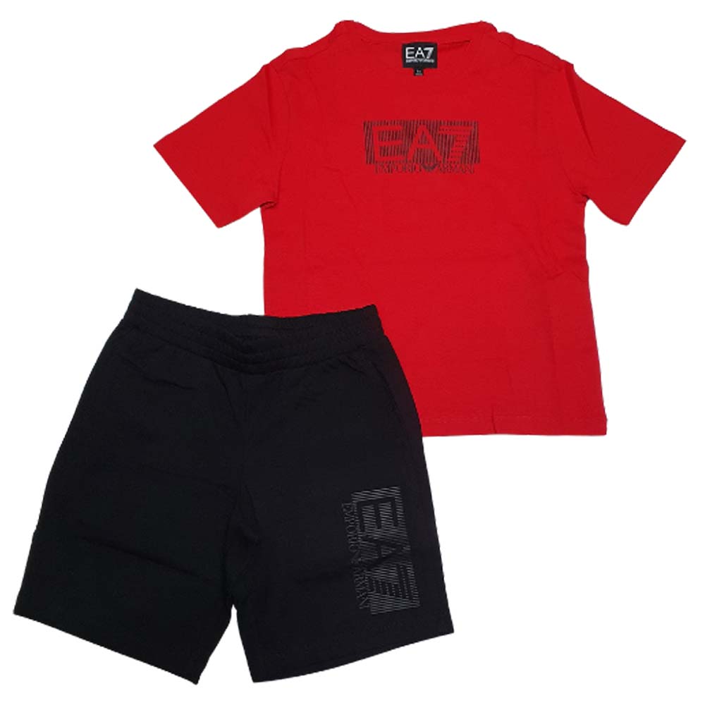 COMPLETO RAGAZZI ARMANI EA7 3RBV01 BJ02Z COTONE