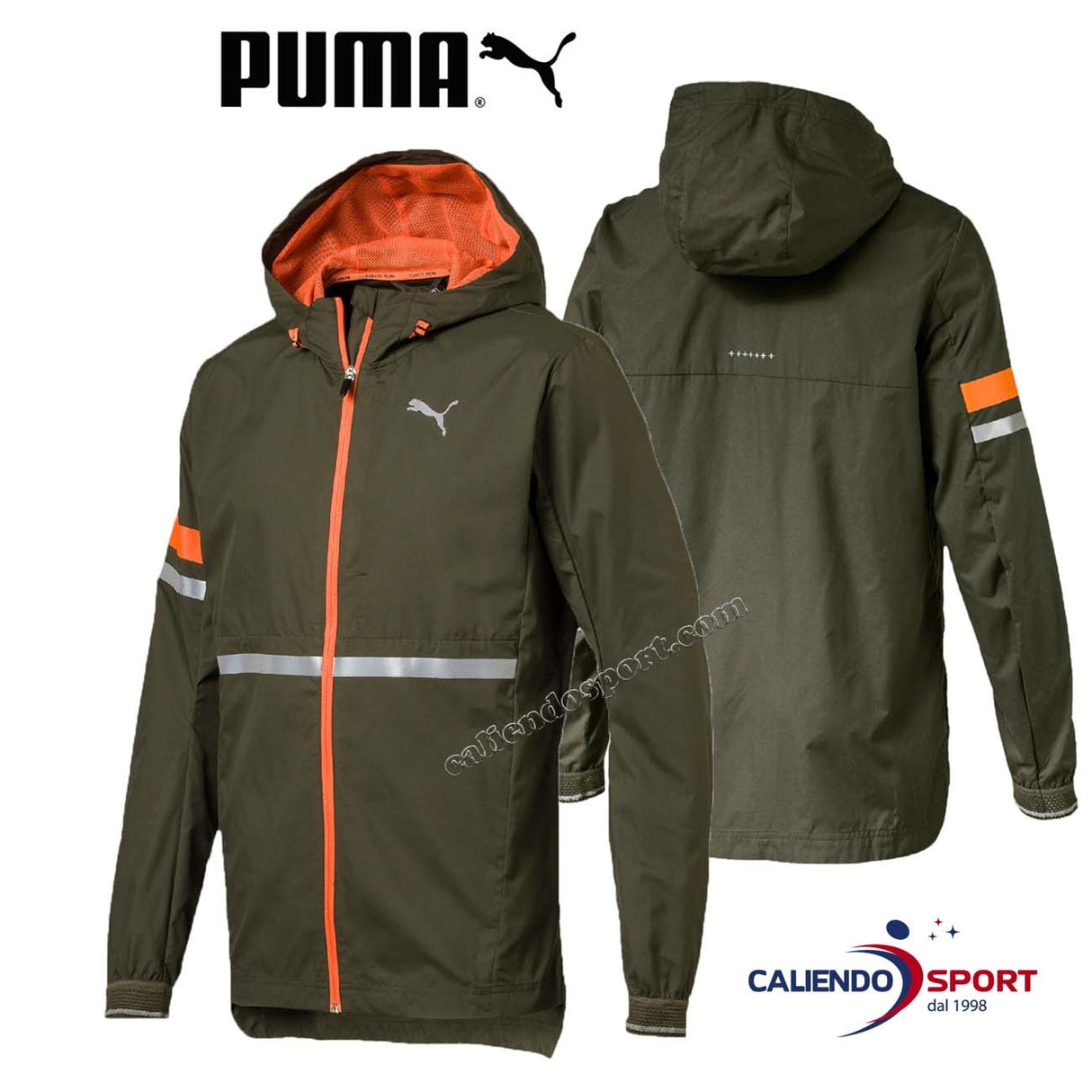 GIACCA PUMA 517013 04 VERDE LAST LAP RUNNING TRAINING