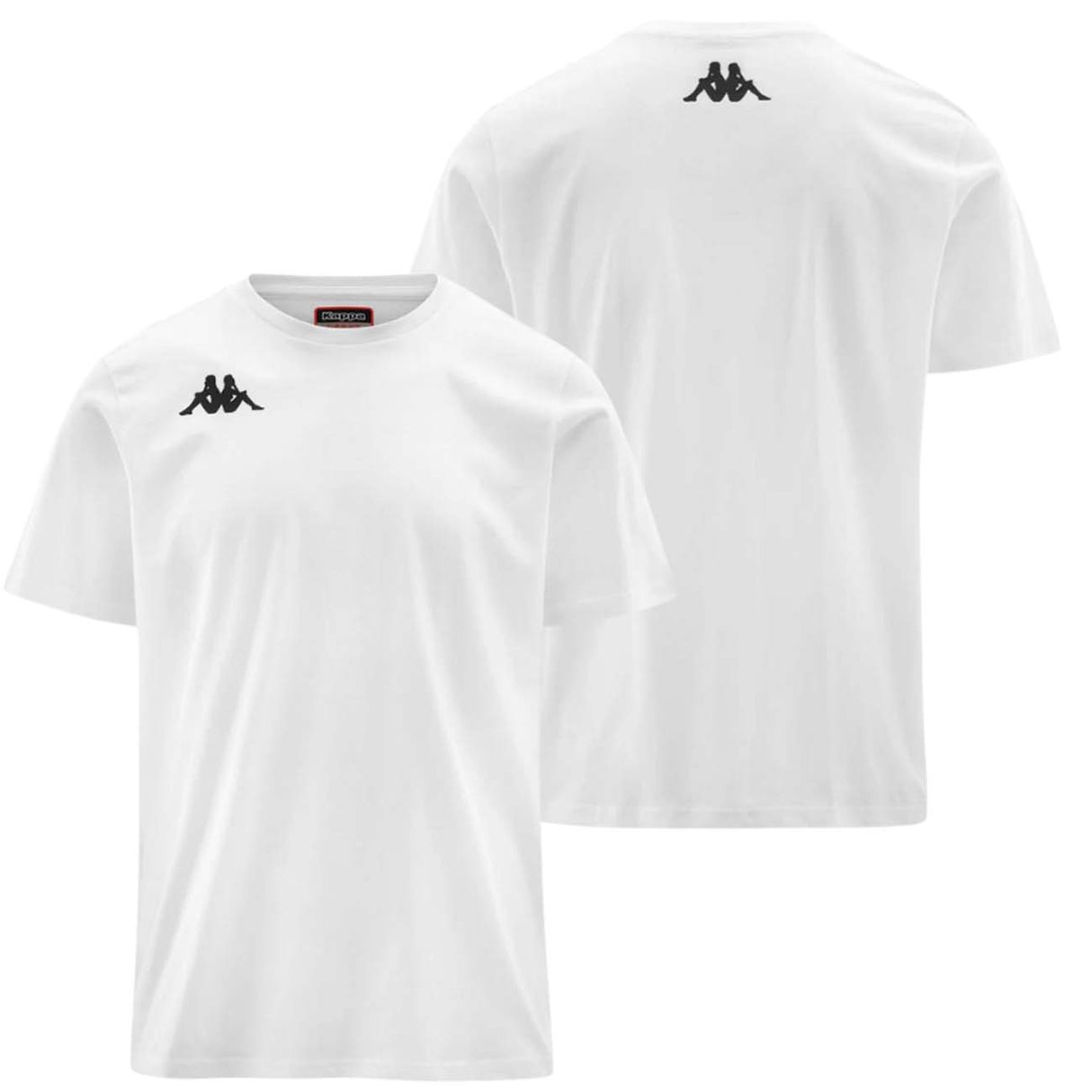 T-SHIRT KAPPA 304j150 TRAINING BRIZZO BIANCO COTONE
