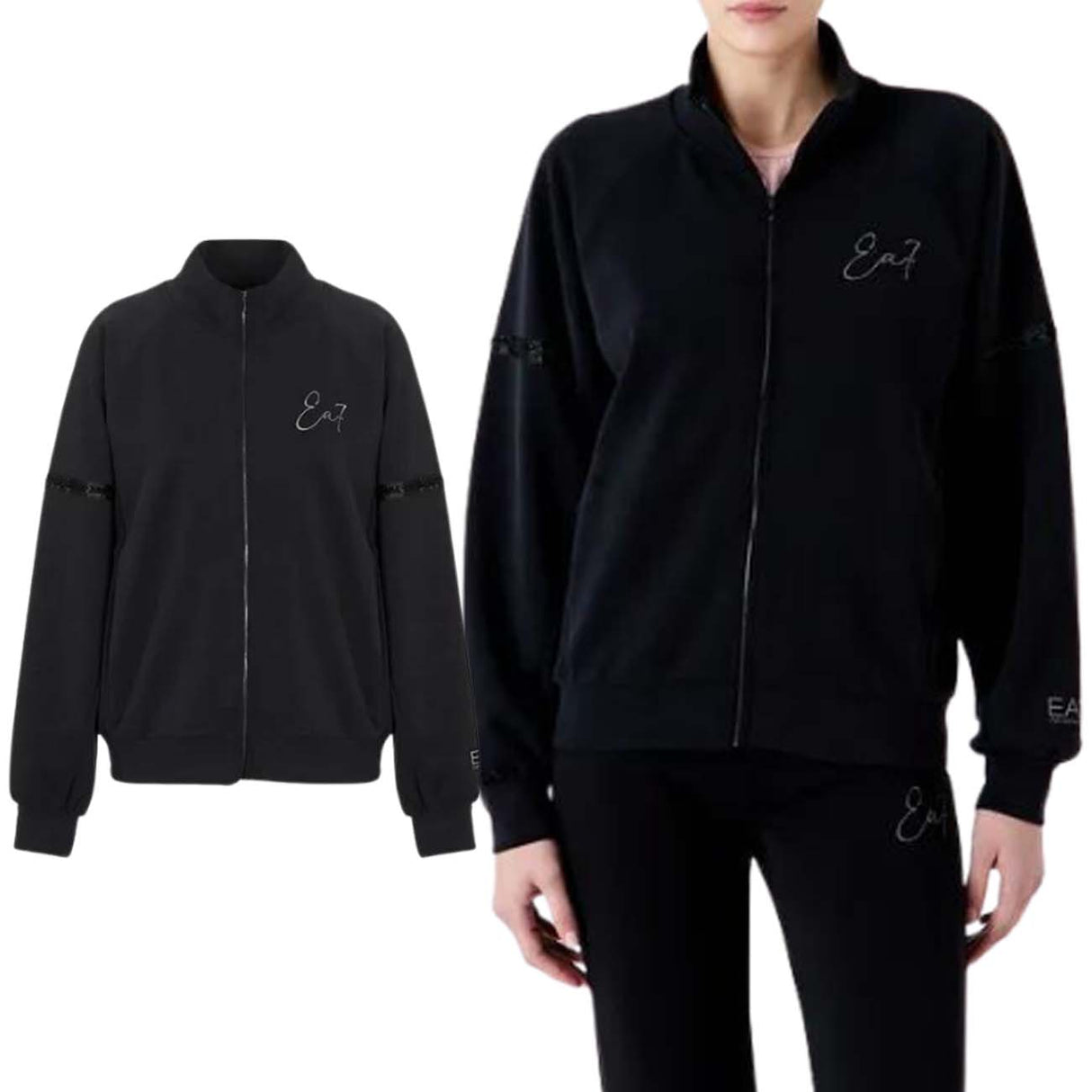 SWEAT-SHIRT FEMME ARMANI EA7 I23 6RTM19 TJDCZ 1200 NOIR