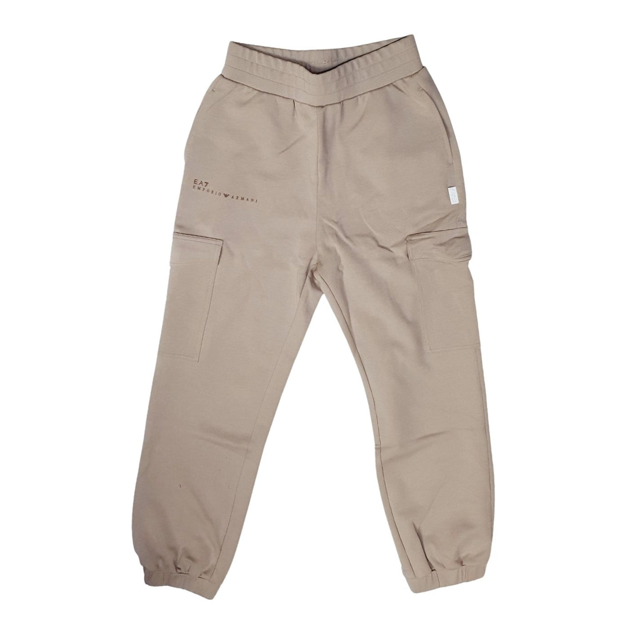 PANTALONE BAMBINI EA7 E25 7G000040 U6155 COTONE GARZATO BEIGE