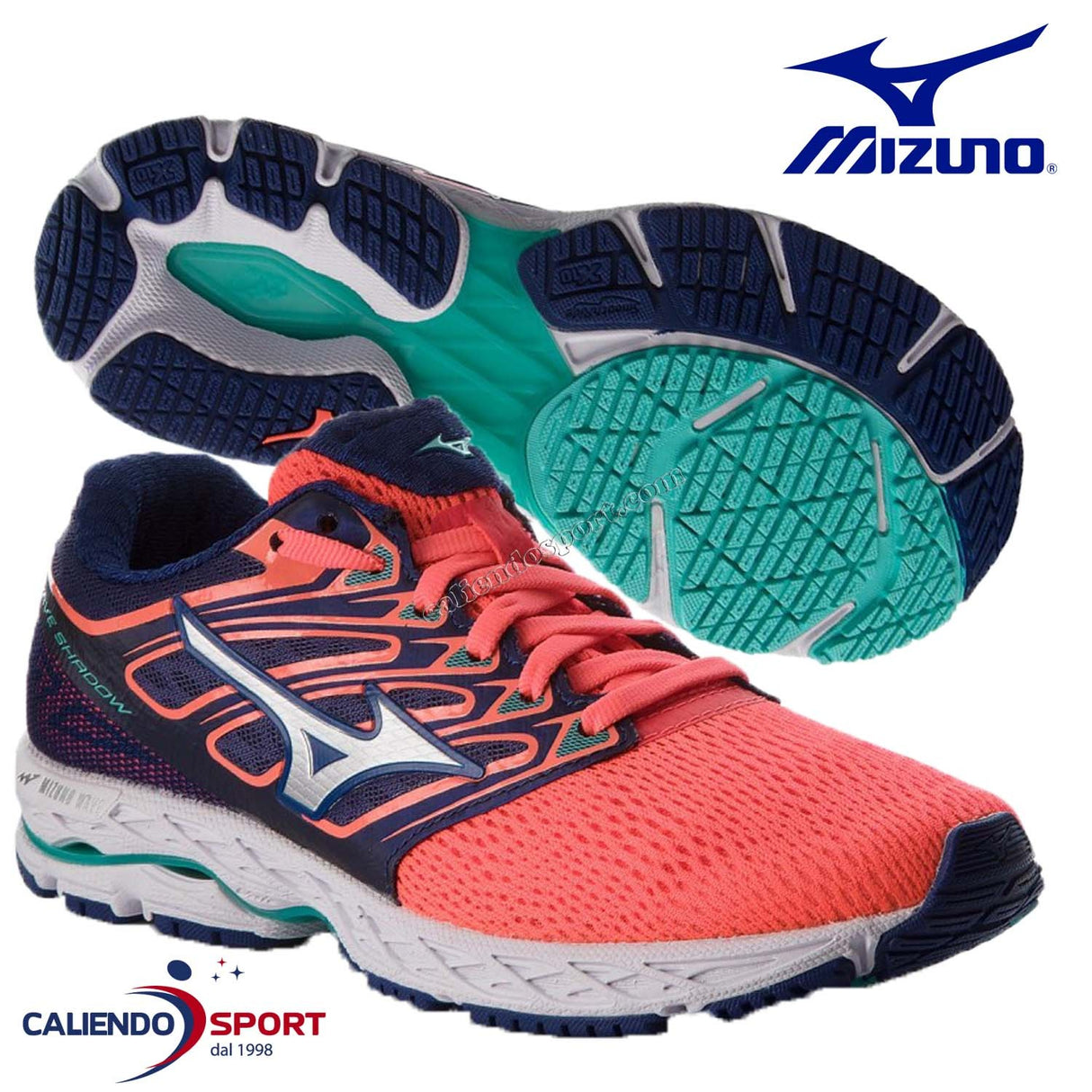 SCARPA MIZUNO DONNA J1GD173008 WAVE SHADOW RUNNING CORAS PALESTRA NUMERO 38