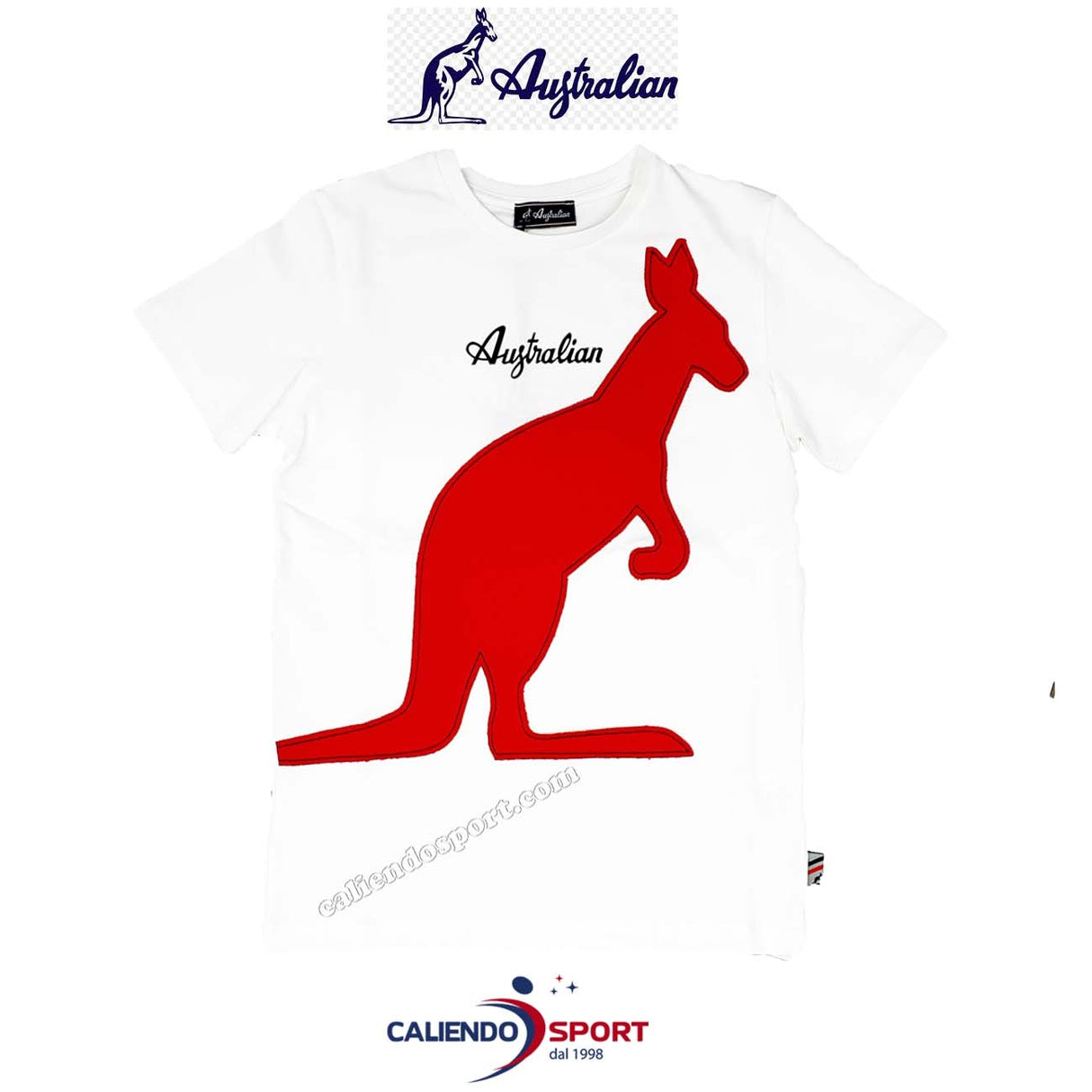 T-SHIRT EN COTON BLANC POUR ENFANTS AUSTRALIEN AS0088