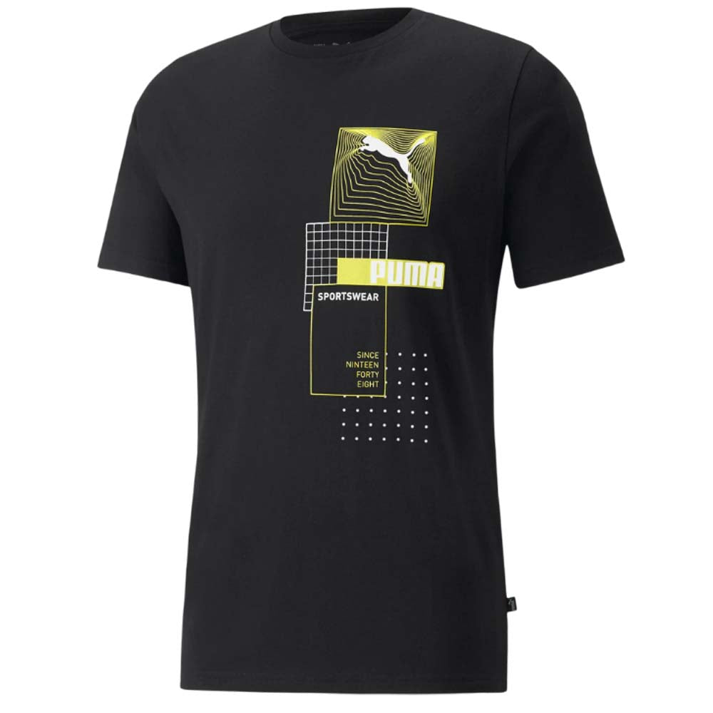PUMA T-SHIRT 848572 REFLECTIVE GRAPHIC COTTON
