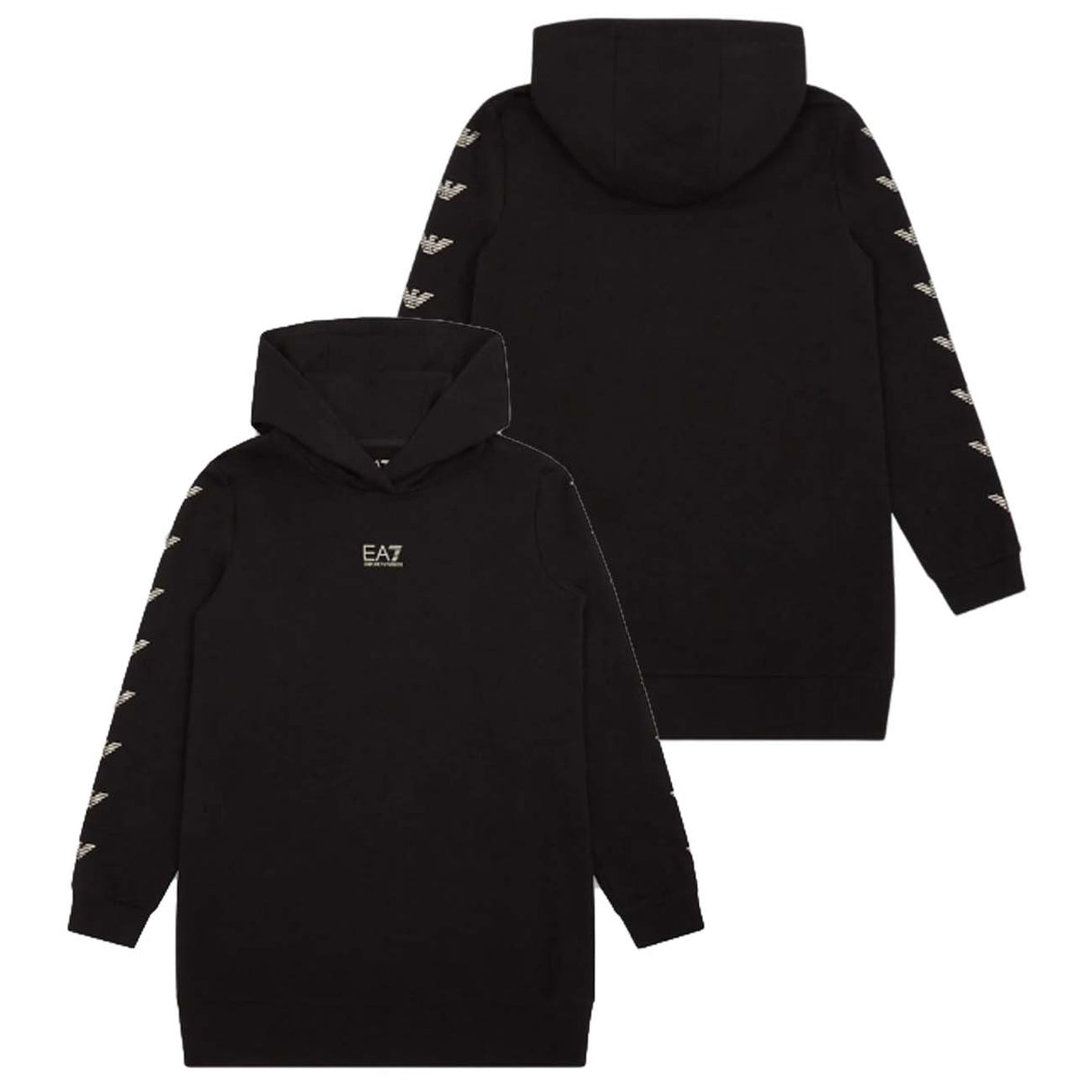 VESTITO RAGAZZE ARMANI EA7 6LFA01 FJALZ COTONE FELPATO