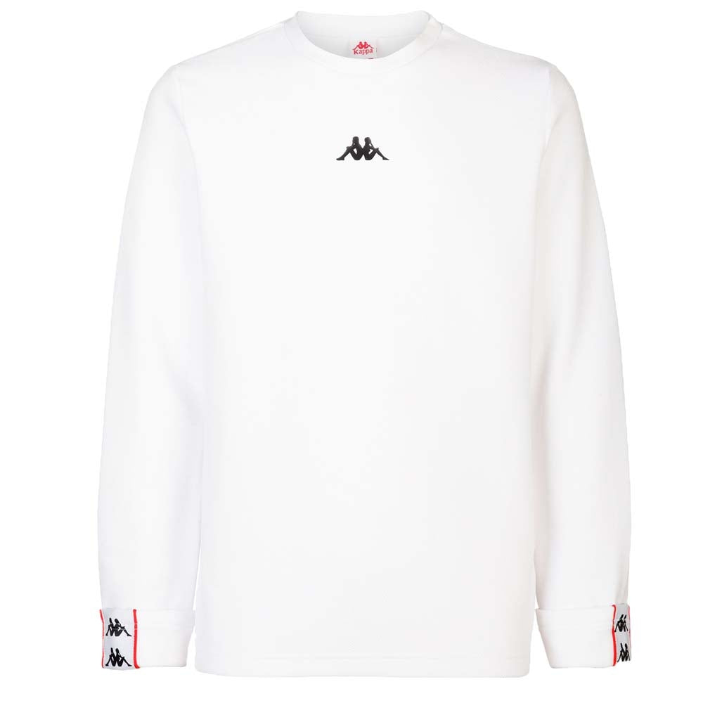 SWEAT-SHIRT KAPPA BANDA 3111BWW DIPLO NOIR BLANC