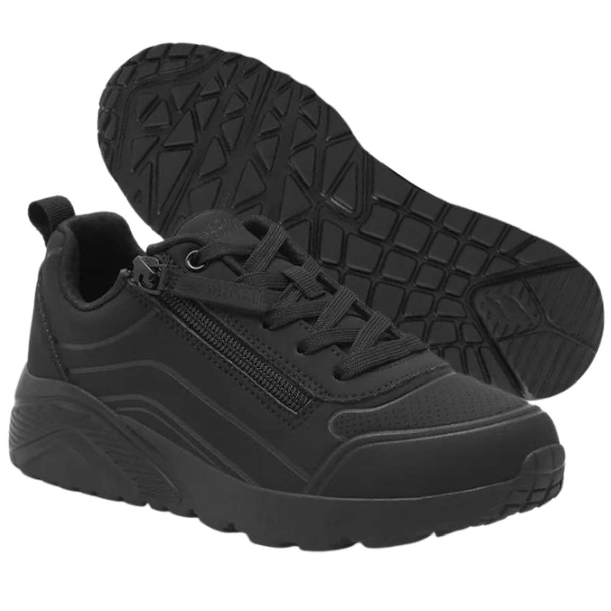 SCARPA RAGAZZE SKECHERS 310387L BBK EASY ZIP NERO