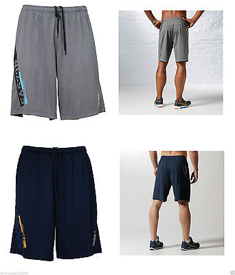 Short Reebok Os A/M Gr Fauind pour homme en polyester imitation indigo