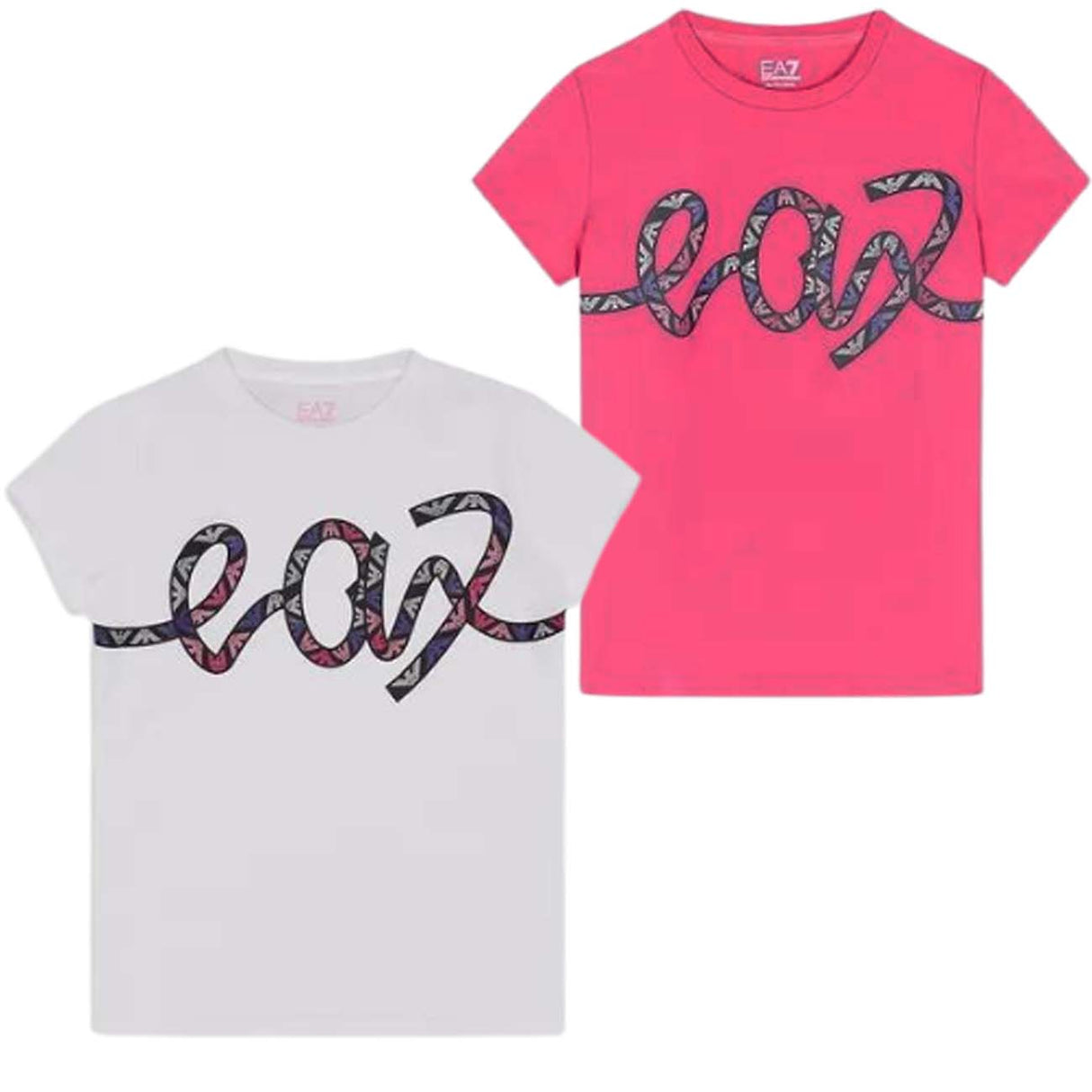 T-SHIRT RAGAZZE ARMANI EA7 3RFT06 FJ2HZ COTONE