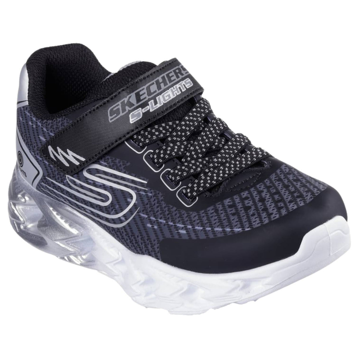 SCARPA RAGAZZI SKECHERS 400604L BKSL S LIGHTS VORTEX LUCI