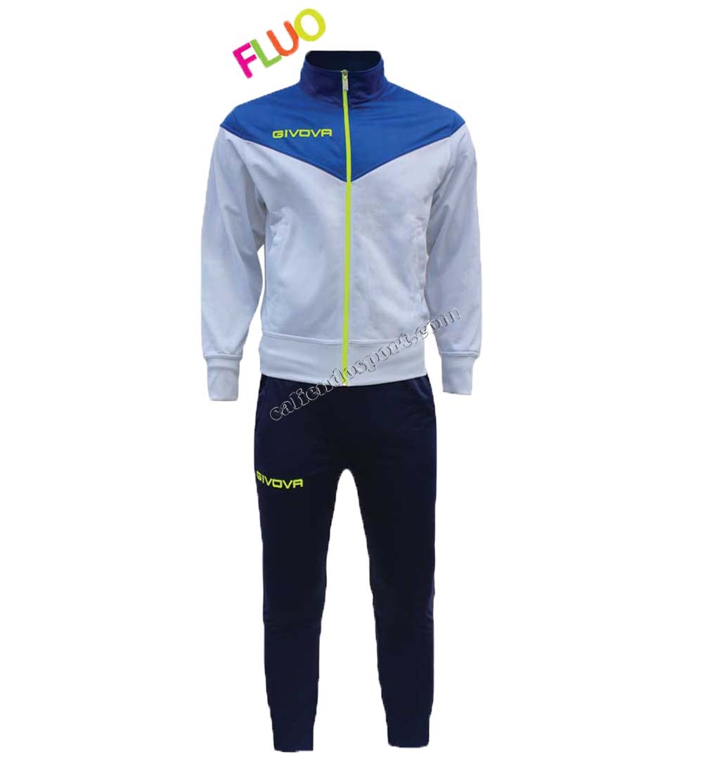 GIVOVA VENEZIA TRF030 FLUO SURVÊTEMENT HOMME ENTRAÎNEMENT GARÇON SPORT GYM TEMPS LIBRE