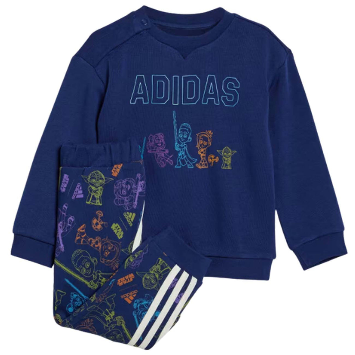 TUTA BAMBINI ADIDAS IN7278 X STAR WARS YOUNG JEDI COTONE GARZATO