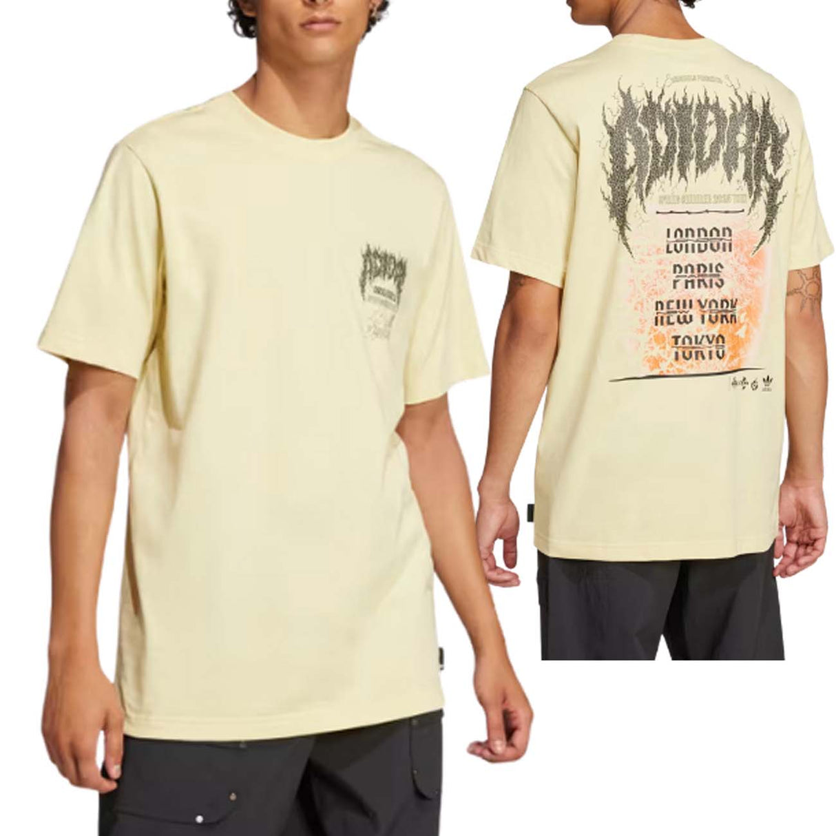 T-SHIRT ADIDAS JP0197 TREFOLI DEATH METAL COTONE