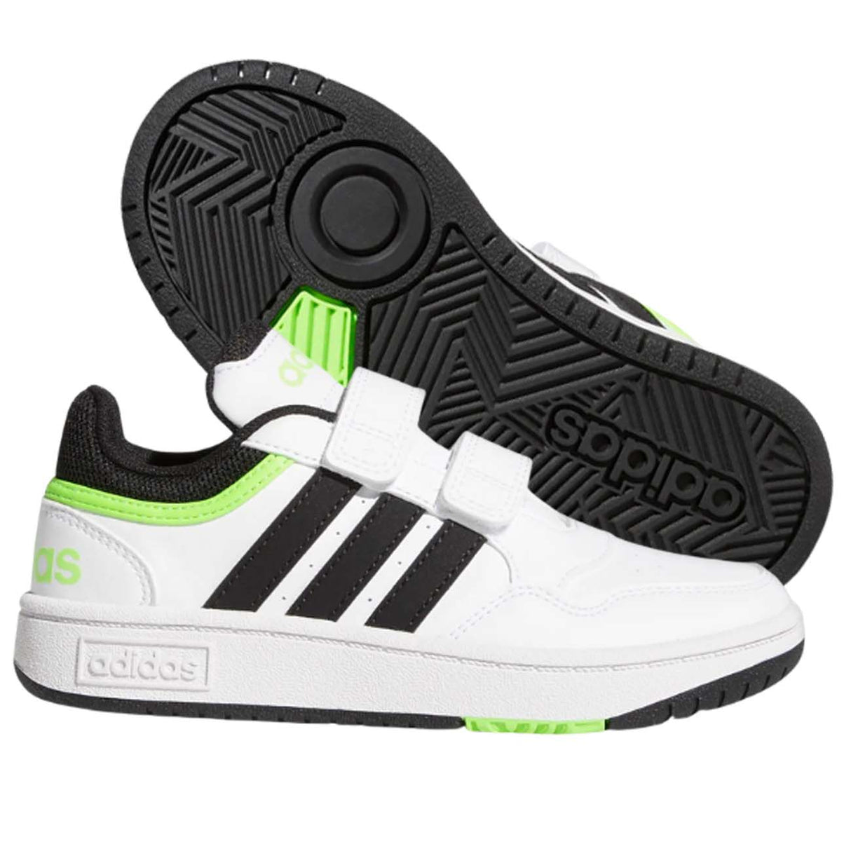 ADIDAS BOYS GW0435 HOOPS WHITE SHOES