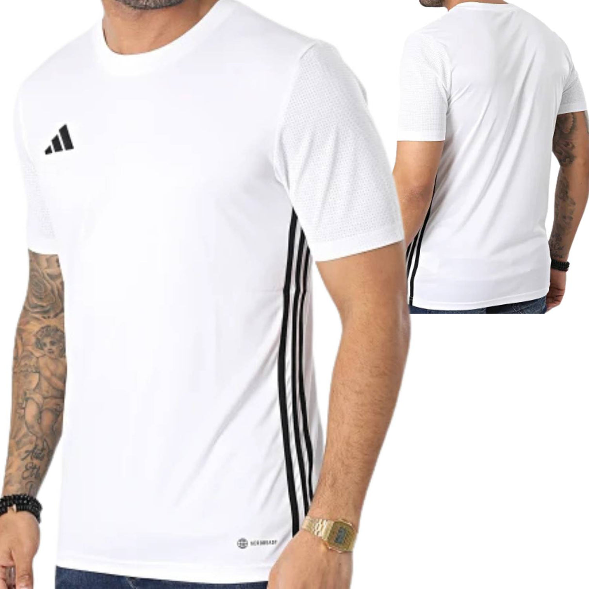 T-SHIRT ADIDAS H44526 CALCIO SPORT TABELA23 BIANCO