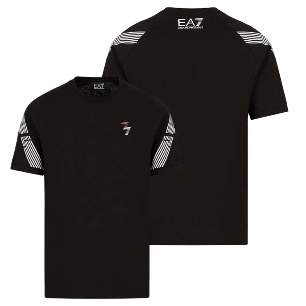 T-SHIRT EN COTON ARMANI EA7 3RPT03 PJ3BZ 7 LIGNES