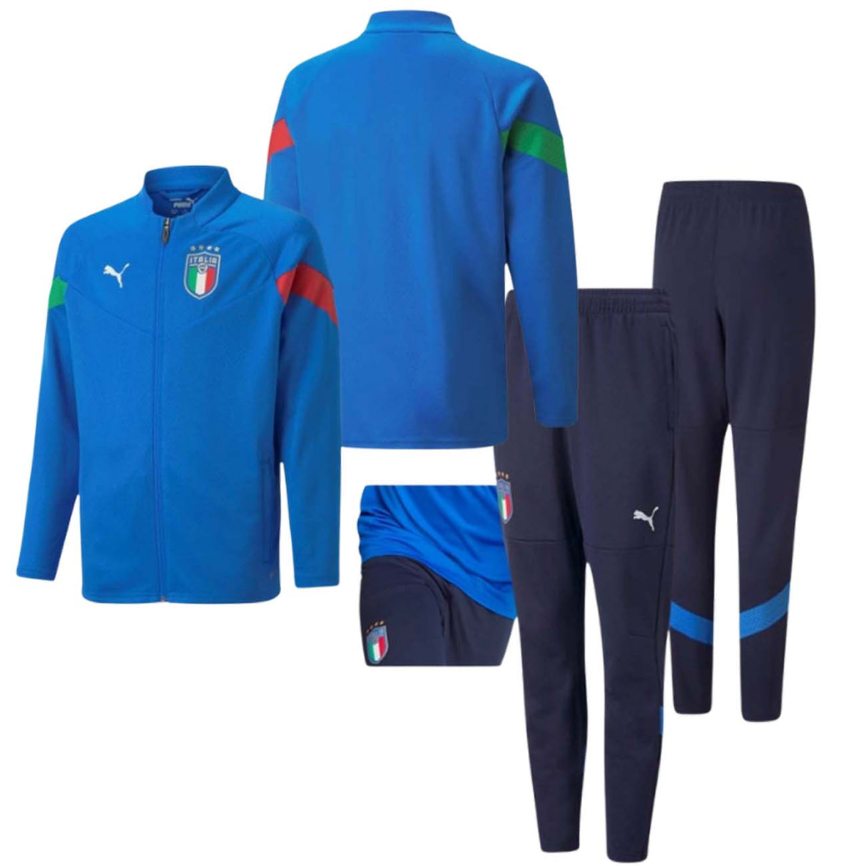 PUMA ITALY TRACKSUIT 767089 767072 JACKET+PANTS FIGC OFFICIAL