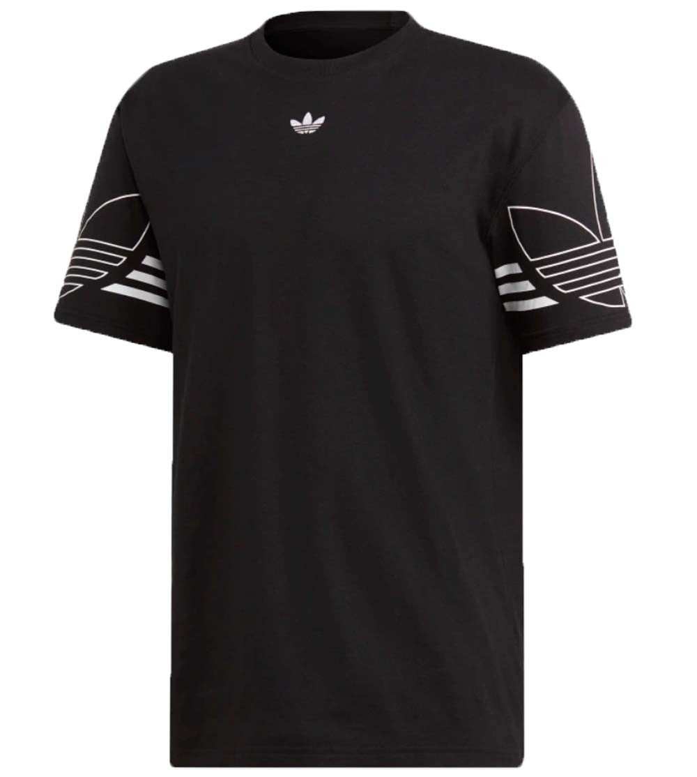 T-SHIRT HOMME EN COTON ADIDAS ORIGINALS DU8145 DU8536 NOIR BLANC