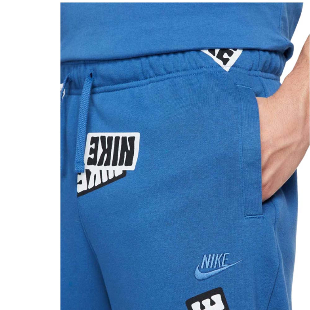 NIKE DM6887 COTTON SPORT SHORTS RED BLUE