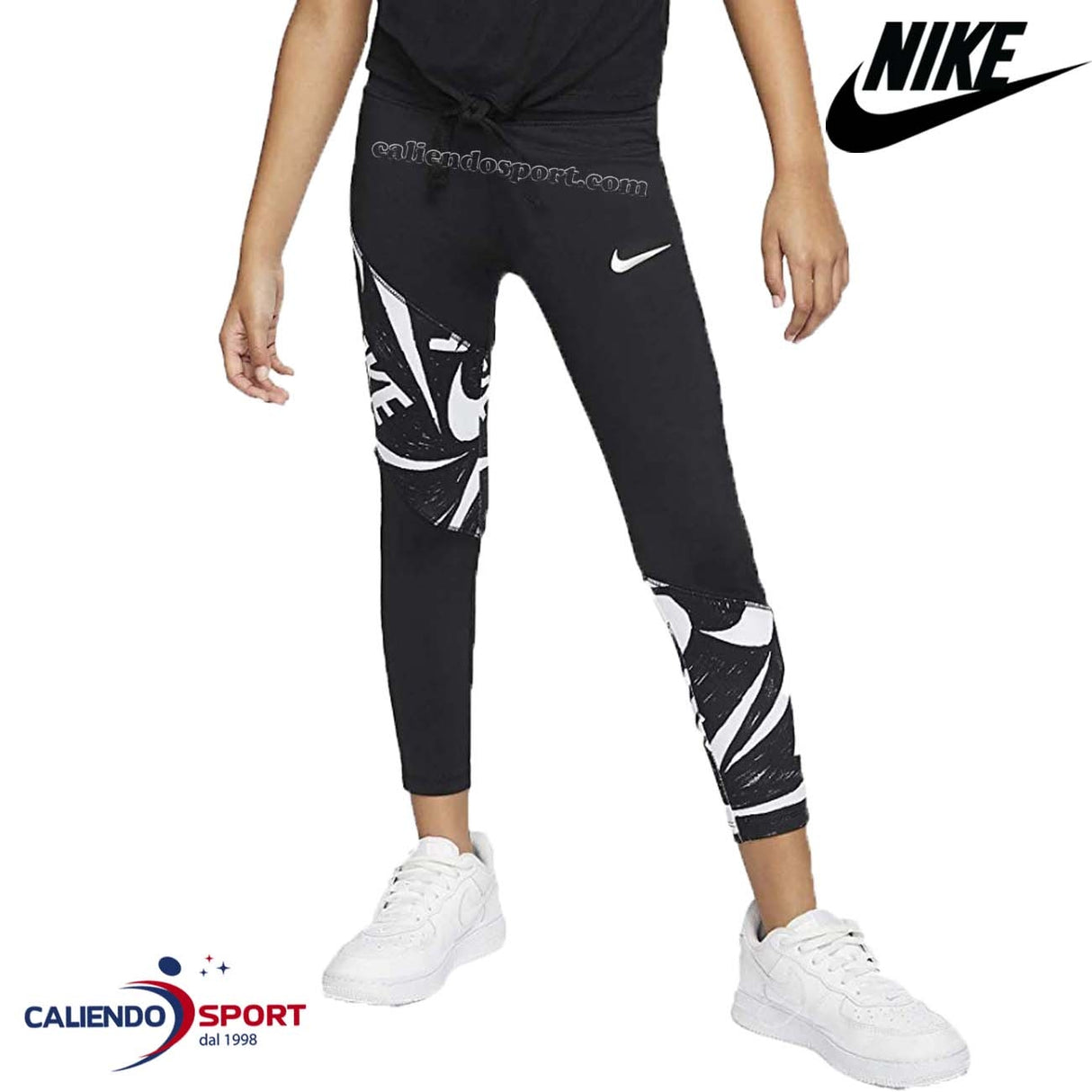 LEGGINGS SPORTIFS NIKE 36F955 023 NOIR POUR FILLE