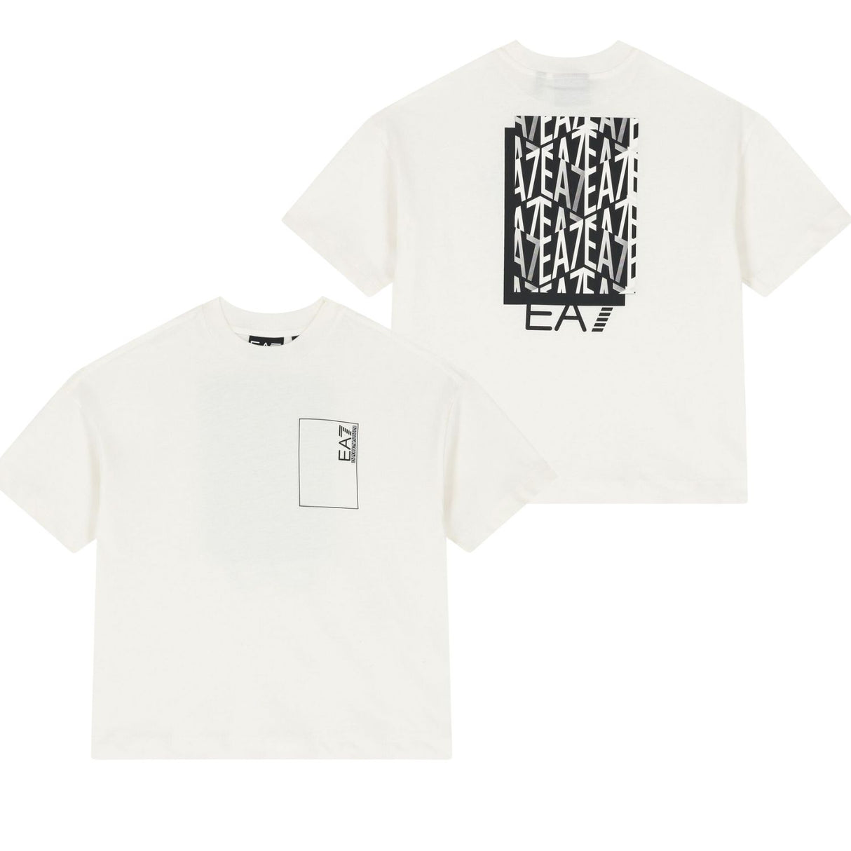 T-SHIRT RAGAZZI ARMANI EA7 E25 7B000074 U0005 COTONE