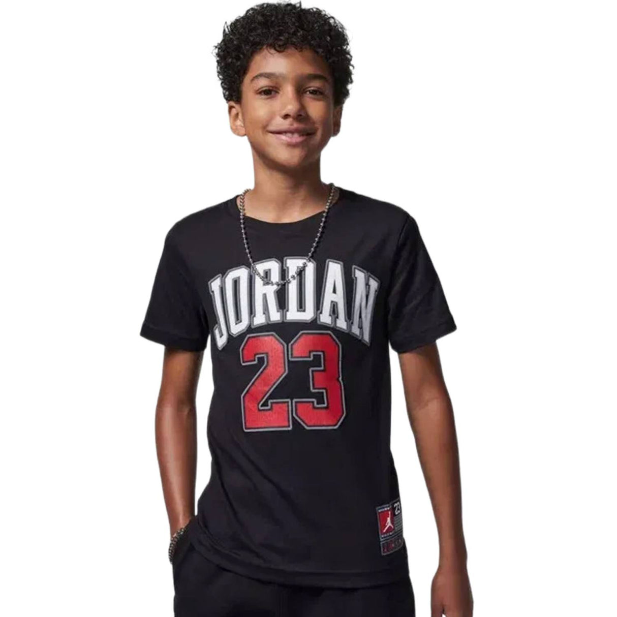 T-SHIRT RAGAZZI JORDAN 95A088-KR5 BRAND NEW 23 NERO