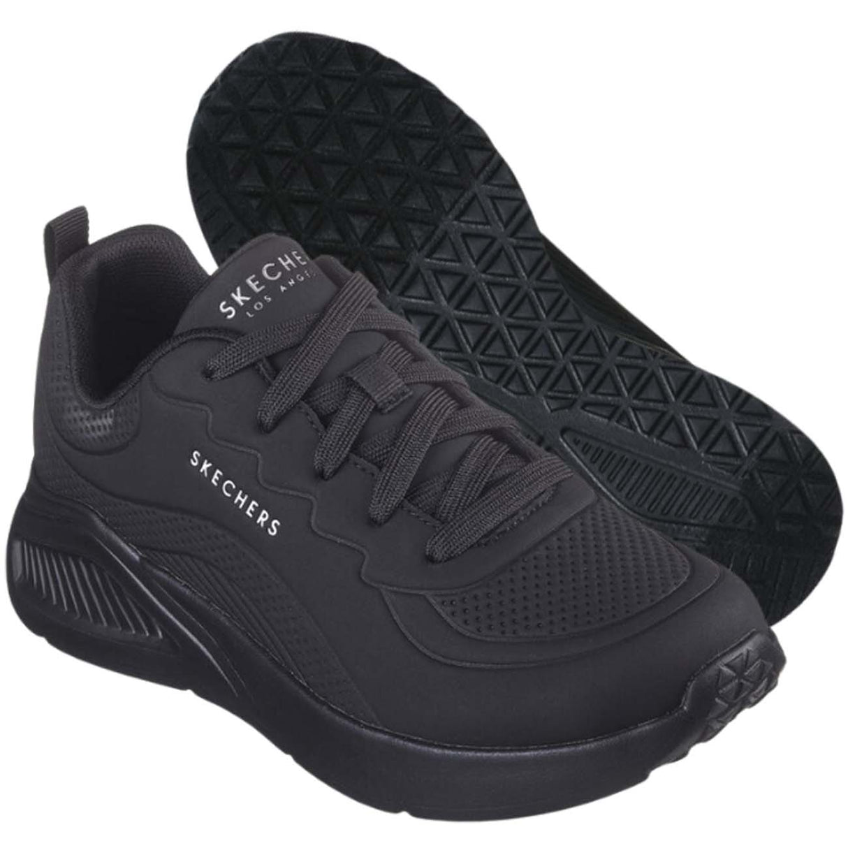 SCARPA DONNA SKECHERS 177288 BBK UNO LITE NERO