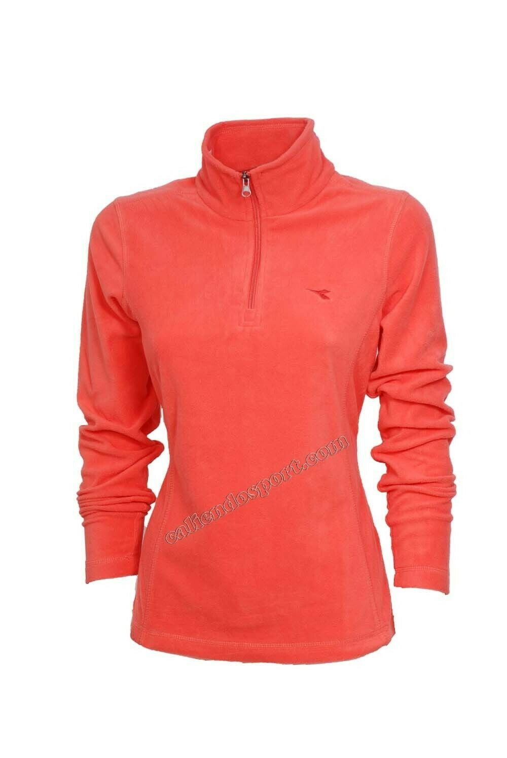 PULL MICRO PILE FEMME DIADORA 172436 DEMI-ZIP BLEU BLANC NOIR ROSE